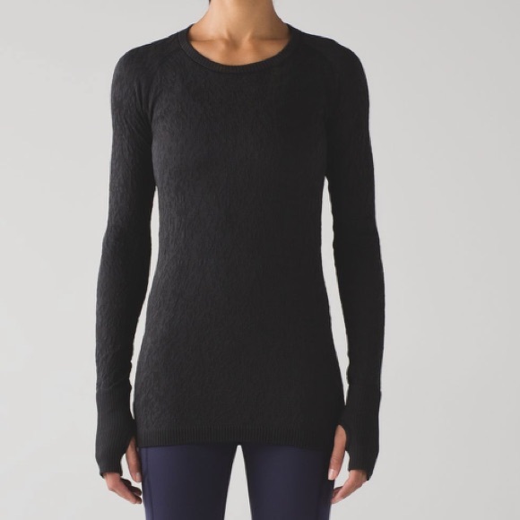 lululemon athletica Tops - Lululemon Rest less Pullover
Black / Black Size 12